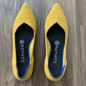 Rothy’s The Point Marigold Yellow Flat 8